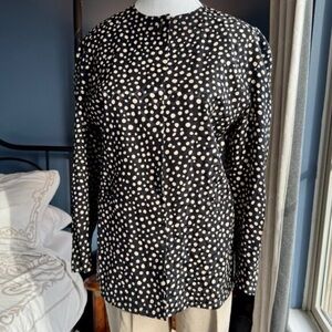 White and Black Swirl Sherpa Pullover Fleece